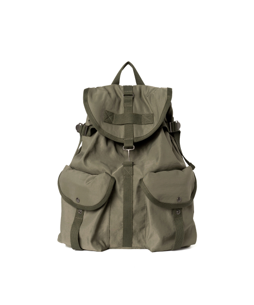 two pocket day backpack olive