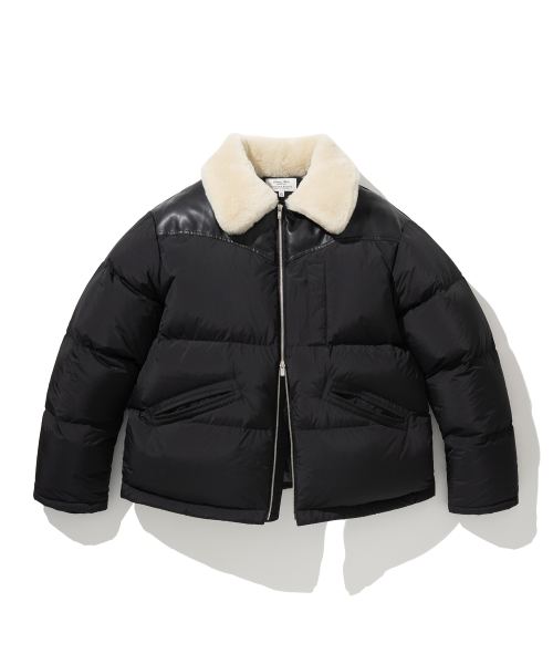 drizzler goose down parka black