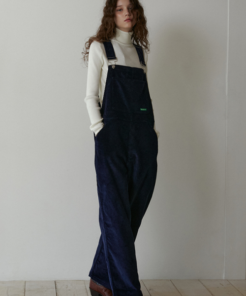 Corduroy Overall pants (Navy)