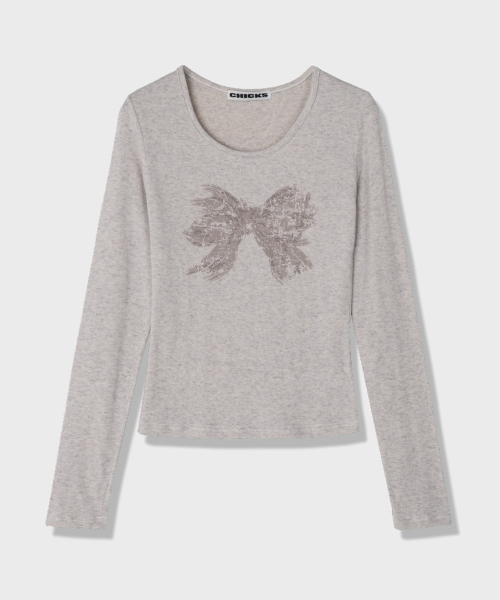 Scratch ribbon футболка White melange