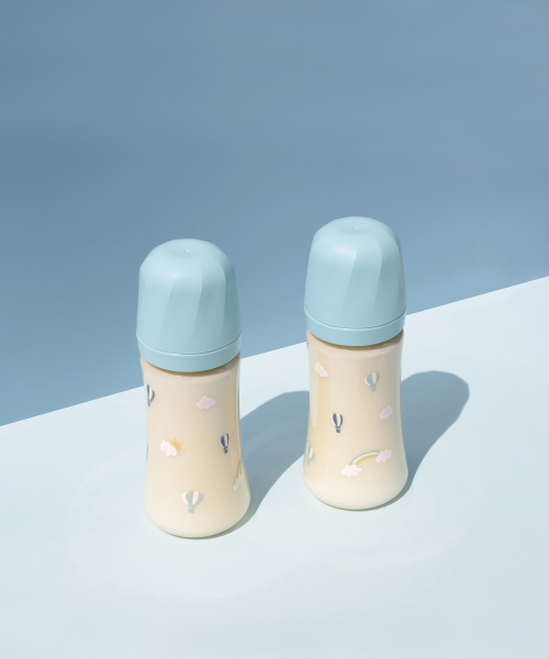 그로미미 PPSU 스카이벌룬 300ml 젖병 트윈팩 (크리미블루)