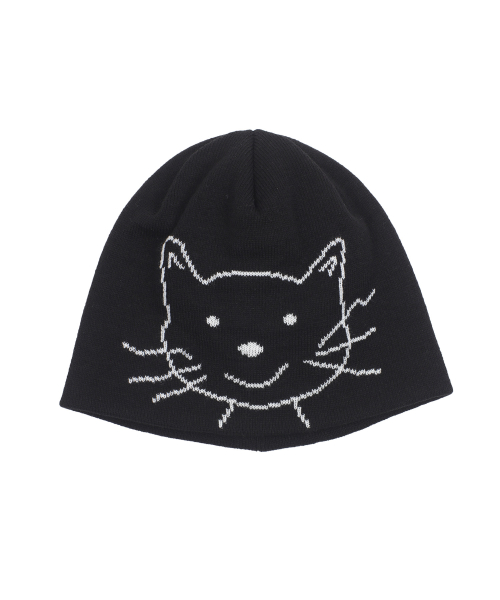 어라이트앵글 CAT FACE BEANIE (BLACK)