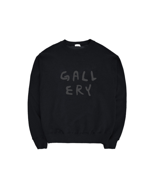 1011갤러리(1011 GALLERY) Gallery Logo Sweatshirts - Black