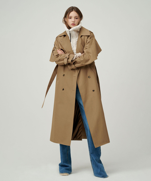 Sonnie Trench Coat _ Camel