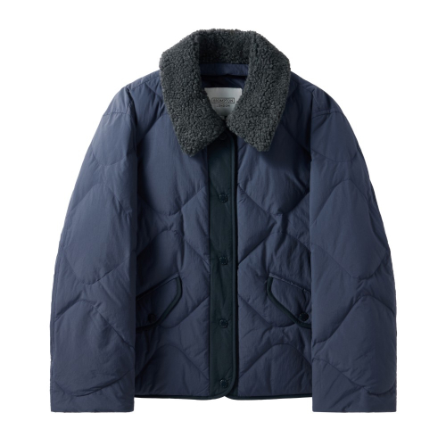 W BRITISH CAMPER COLLAR DOWN - NAVY (P244WDW605)