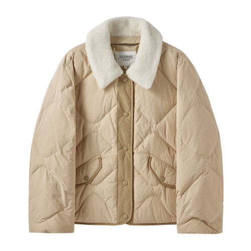 W BRITISH CAMPER COLLAR DOWN - L/BEIGE (P244WDW605)