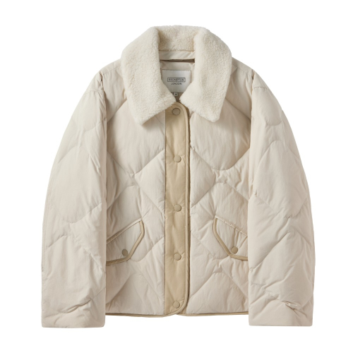 W BRITISH CAMPER COLLAR DOWN - CREAM (P244WDW605)