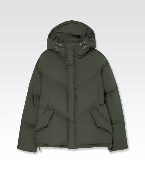 Пуховик-анорак Shell Hoodie Khaki