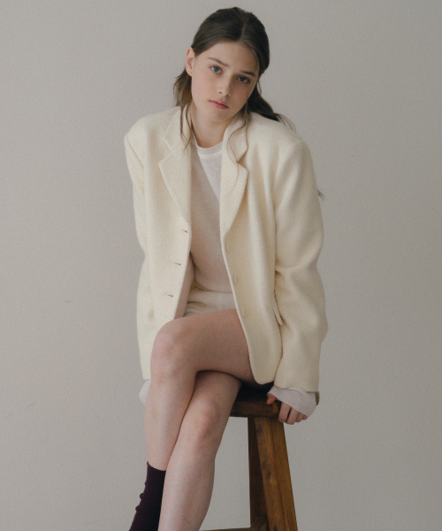 Wool Alpaca Crop Jacket