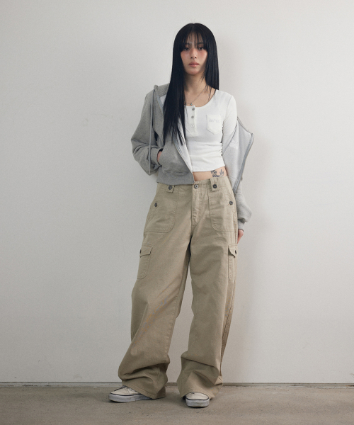 JED CARGO PANTS / BEIGE