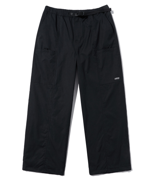 STM NYLON LINE PANTS - BLACK