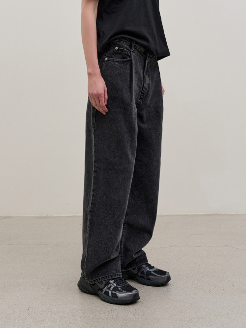 PINTUCK чёрный DENIM брюки