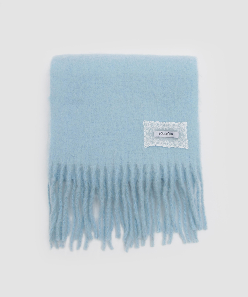 ROLAROLA★大人気★LACE LABEL HAIRY MUFFLER MUSINSA | ROLAROLA LACE LABEL HAIRY MUFFLER GRAY