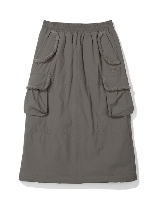 [비비씨 어스] 테디 포켓 스커트 (그레이) BE44LS01W150
