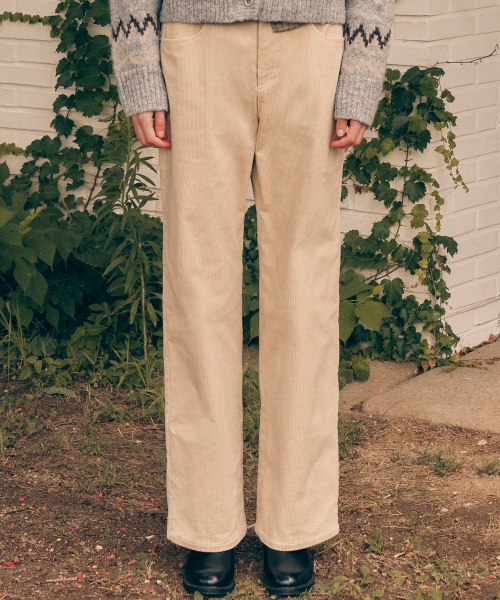 BASIC CORDUROY брюки IVORY