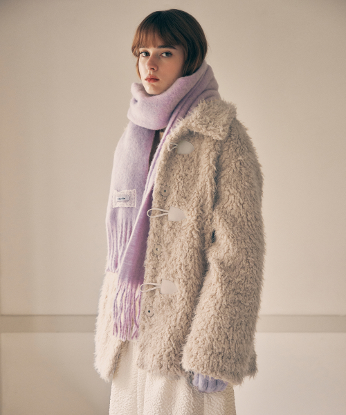 rolarola★大人気★FUR DUFFLE HALF COAT 로라로라(ROLAROLA) FUR DUFFLE HALF COAT BEIGE - 사이즈