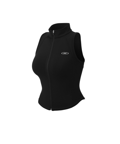 본투윈(BORN TO WIN) ACTIVE LINE FULL ZIP-UP TANK TOP [BLACK
