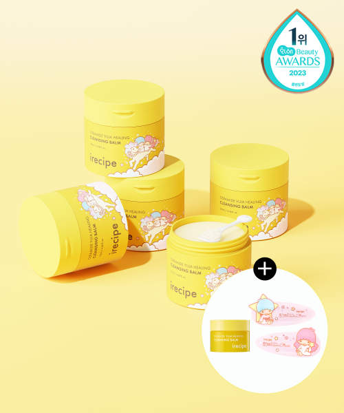 아이레시피() [콜라보] 블랙헤드 세라마이드 유자 힐링 클렌징 밤 135ml+여행용 10g+헤어핀 굿즈 상품 이미지