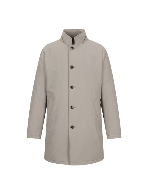 Легкое пуховое пальто (гусиный пух) Beige (AM0DCT40553)