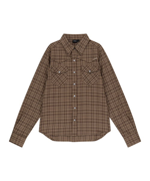 Western Check Shirts (Brown)