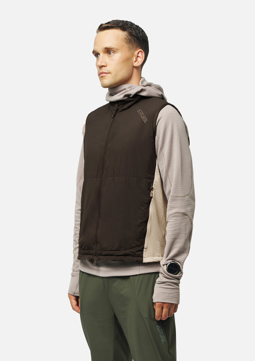 Racing Polartec Power Grid беговой жилет мужской (Mild Brown)