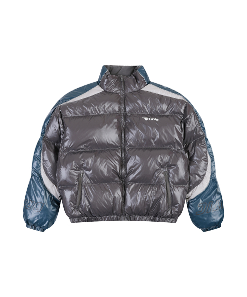 ACTIVE BLOCK PADDED JUMPER [CHARCOAL]