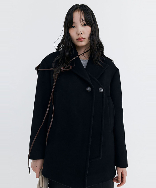 Wool Half Coat_Black (шерсть половинка пальто_чёрный)