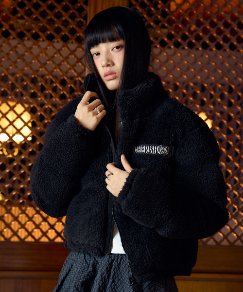L13 FLEECE PUFFER куртка(чёрный)