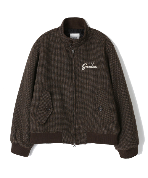 Tweed Harrington Wool Jacket (brown)