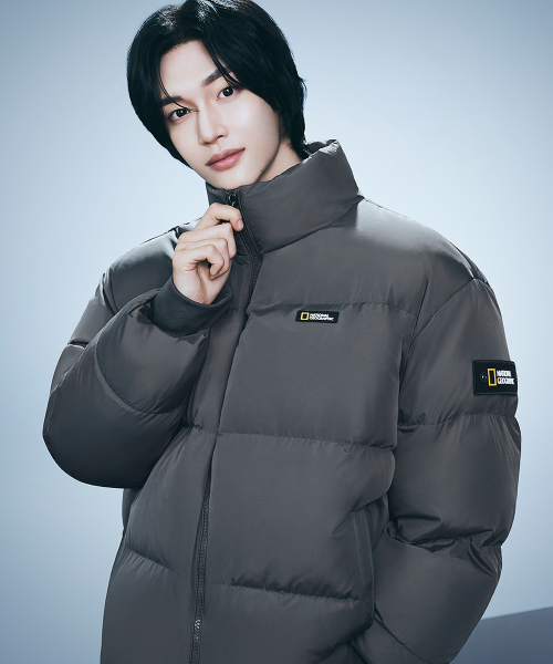 내셔널지오그래픽() N244UDW910 레이만 숏기장 다운 점퍼 GREY 상품 이미지