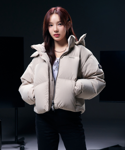 내셔널지오그래픽() N244WDW851 여성 카이만 숏기장 구스 후디 다운 점퍼 BEIGE 상품 이미지