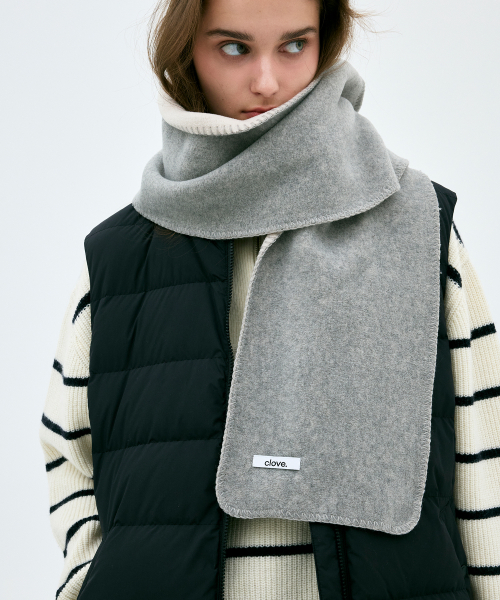 [Clove]★24FW★韓国人気★Fleece Muffler 클로브(CLOVE) [24FW clove] Fleece Muffler (Light Beige