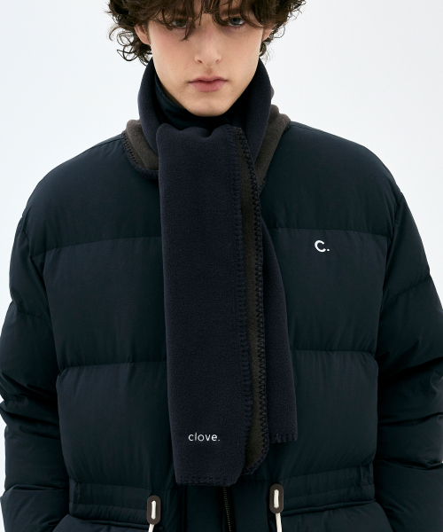 [Clove]★24FW★韓国人気★Fleece Muffler 클로브(CLOVE) [24FW clove] Fleece Muffler (Navy) - 사이즈