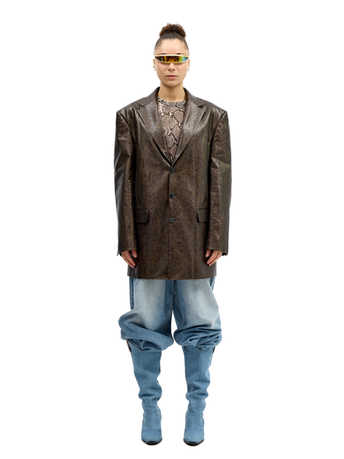 Faux- Leather Jacket