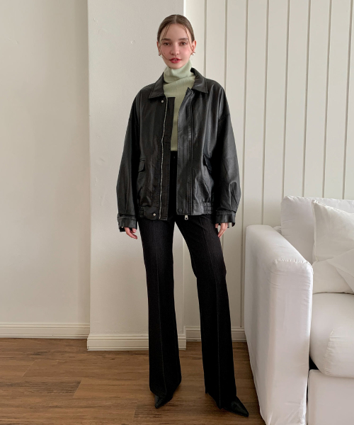Pocket High Waist Bootcut Pants