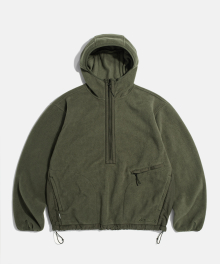 Expl. Fleece Pullover Anorak Olive