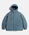 Dyer Hooded Down Parka Blue Fog