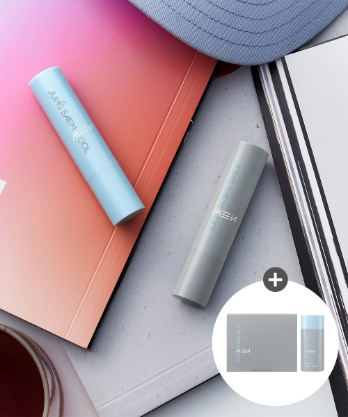 정샘물() 정샘물 맨 립뉴얼 컬러밤 듀오 (맨기름종이100매입 + 커버로션 10ml 증정) 상품 이미지