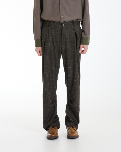 Hippies Pleated Trousers (Saul brown)