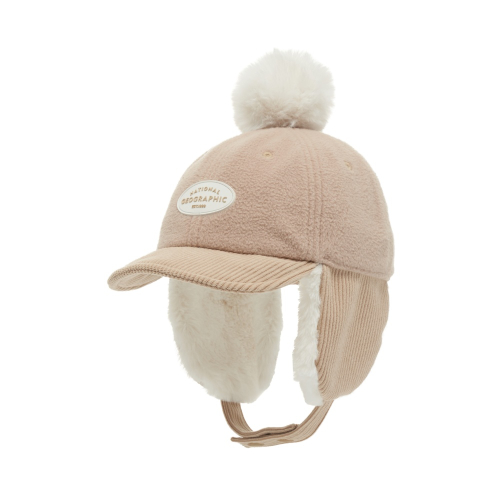 K244KHA100 플리스귀달이캡 BEIGE