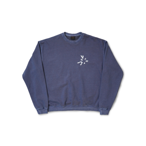 OVERDYED WEB SWEATSHIRT / NAVY