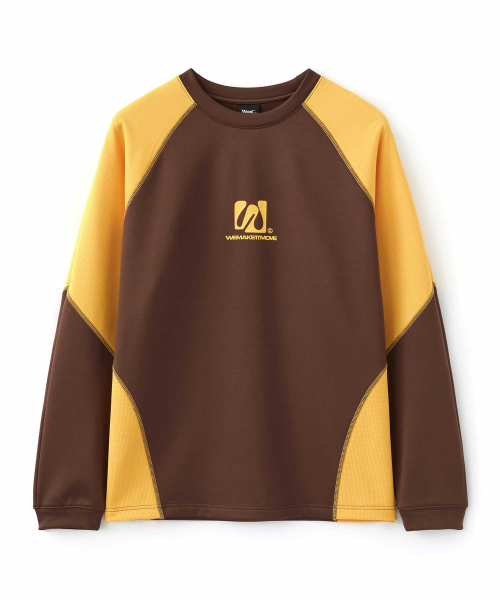 더블유엠씨() 컬러블록 모터 져지_BROWN 상품 이미지