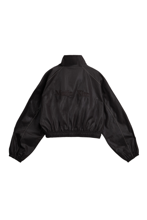 MUSINSA | MATIN KIM MATIN ROUGH COATING CROP BOMBER IN BROWN