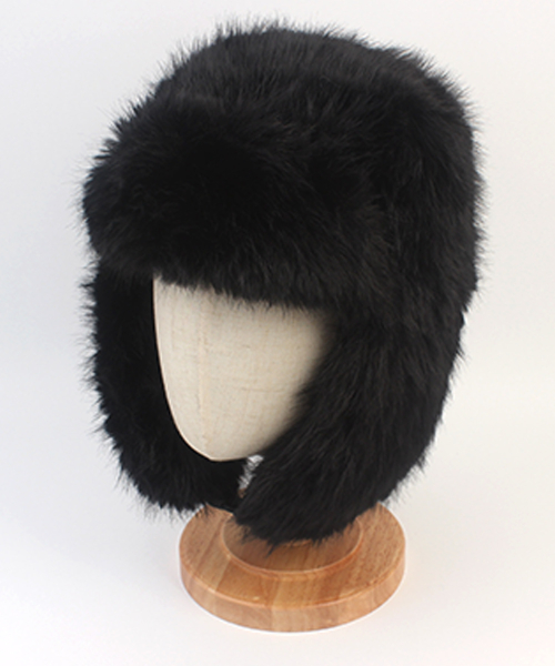 Fur Black Aviator Hat 에비에이터햇