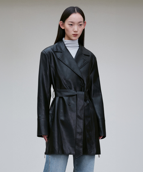FAUX LEATHER HALF куртка