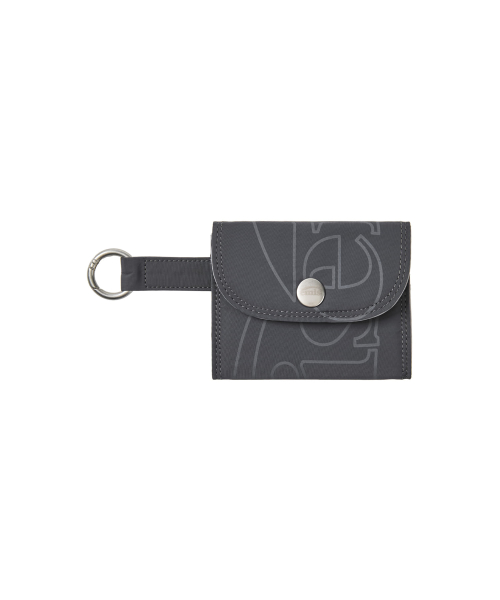 OUT LINE LOGO CARD HOLDER-DARK GRAY