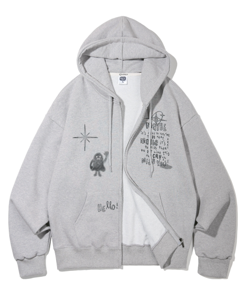 Оверсайз зипка Hello AZH868 (2 COLORS)