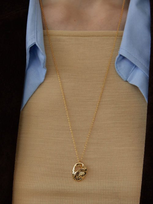 ネックレス・ペンダント LOVE ME MONSTER Oyster Long Chain Necklace 5BFM094 러브미몬스터(LOVE ME MONSTER) Oyster Long Chain Necklace