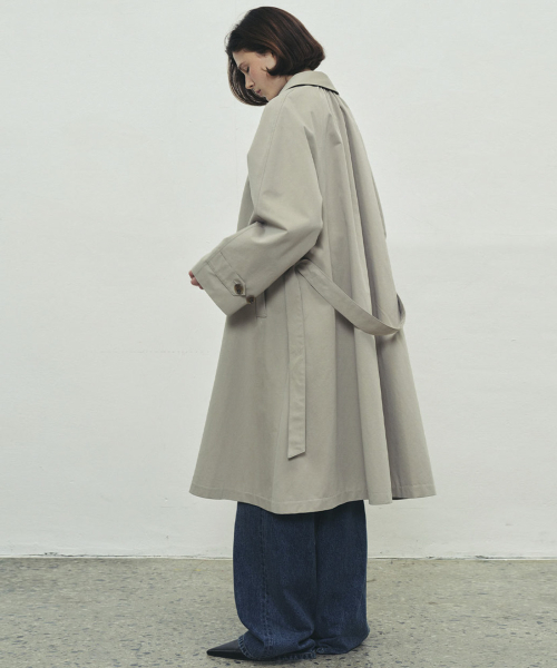 (2COLOR)A LINE TRENCH COAT