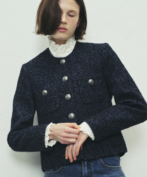 (2COLOR)POCKET TWEED куртка
